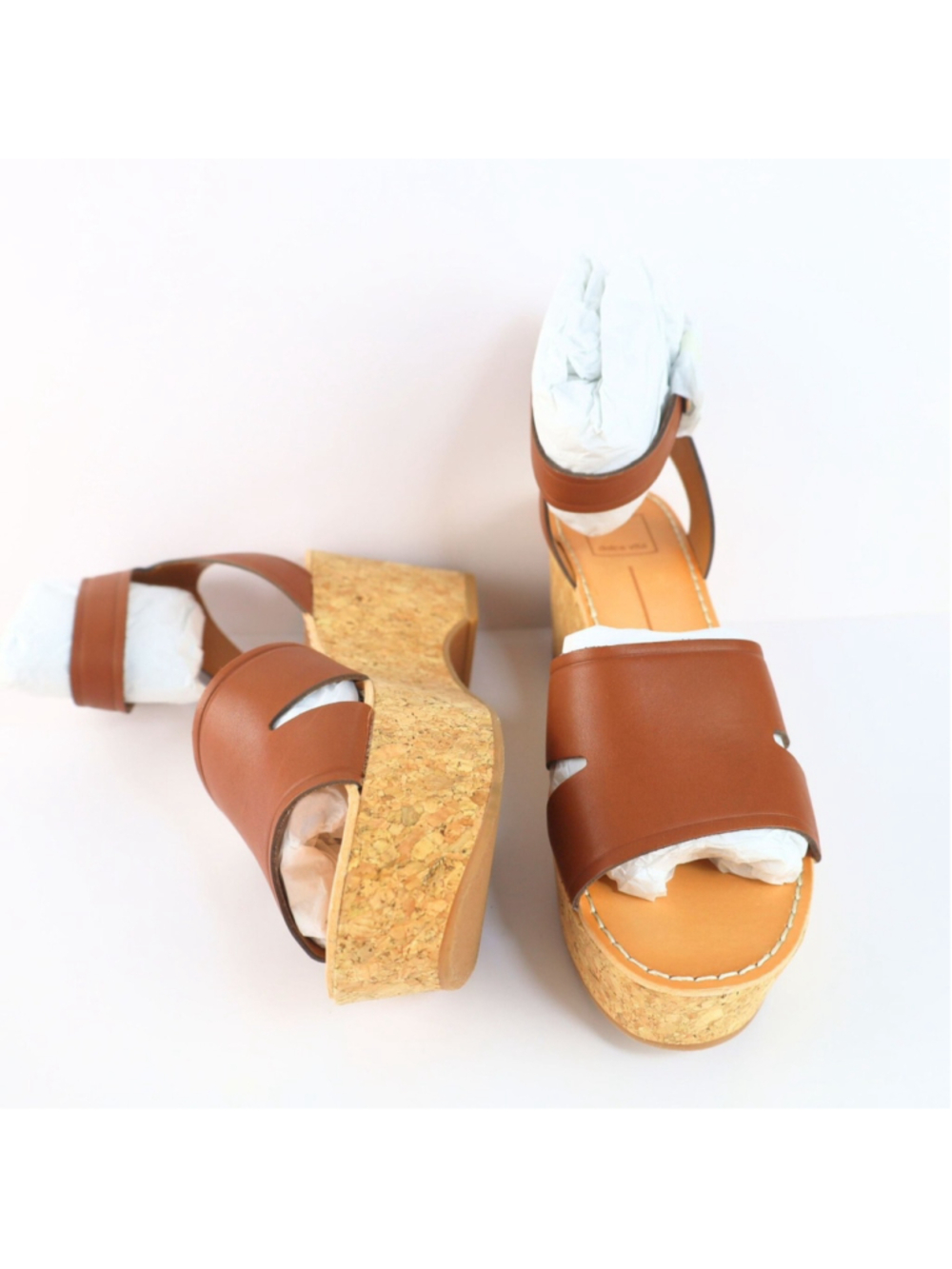 Dolce Vita Linda Cork Platform Slingback Sandal Brown Size 8.5- 0310 - Picture 9 of 14